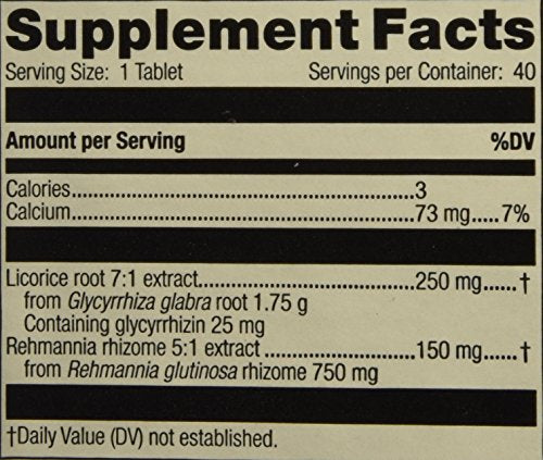 Mediherb Adrenal Complex 40 Tabs packaging on display