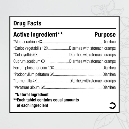 MediNatura BHI tablets dissolve on the tongue for gentle gut support.