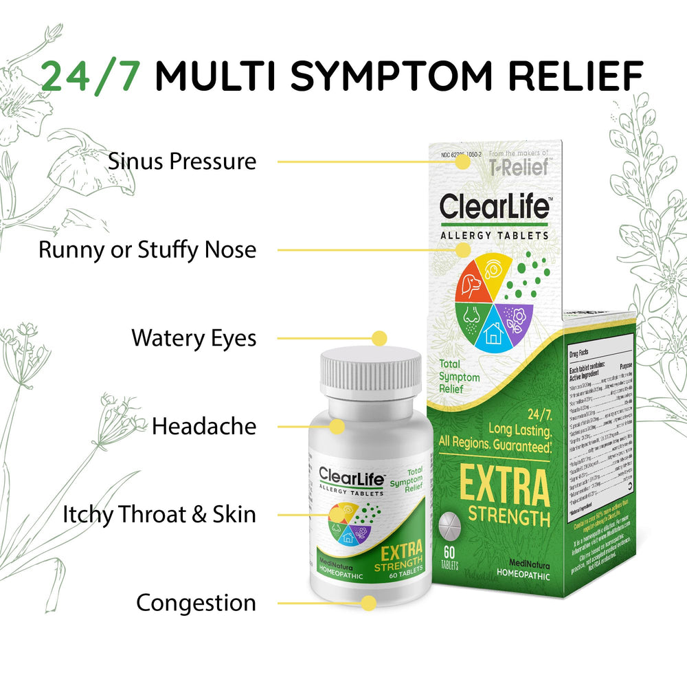 MediNatura ClearLife dissolving tablet water demonstration for quick relief