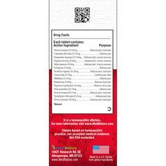 MediNatura T-Relief natural actives ingredients list featuring Arnica and Calendula for natural support.