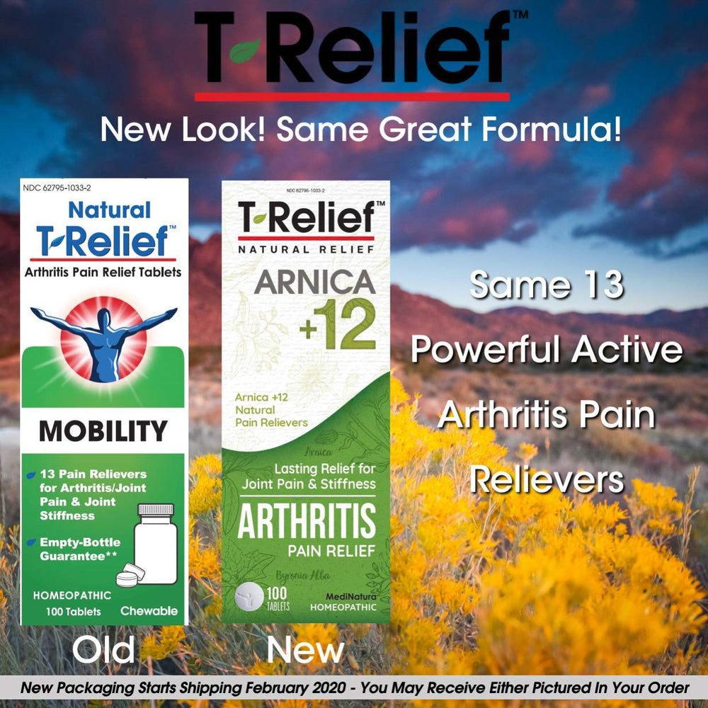 MediNatura T-Relief quick-use packaging with on-the-go dosage.