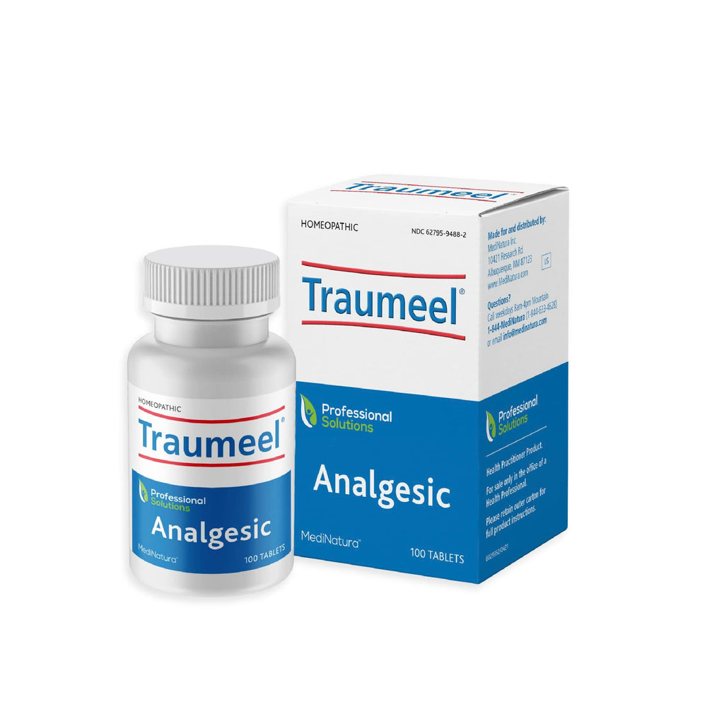 MediNatura Traumeel tablets dissolving for quick relief during activity