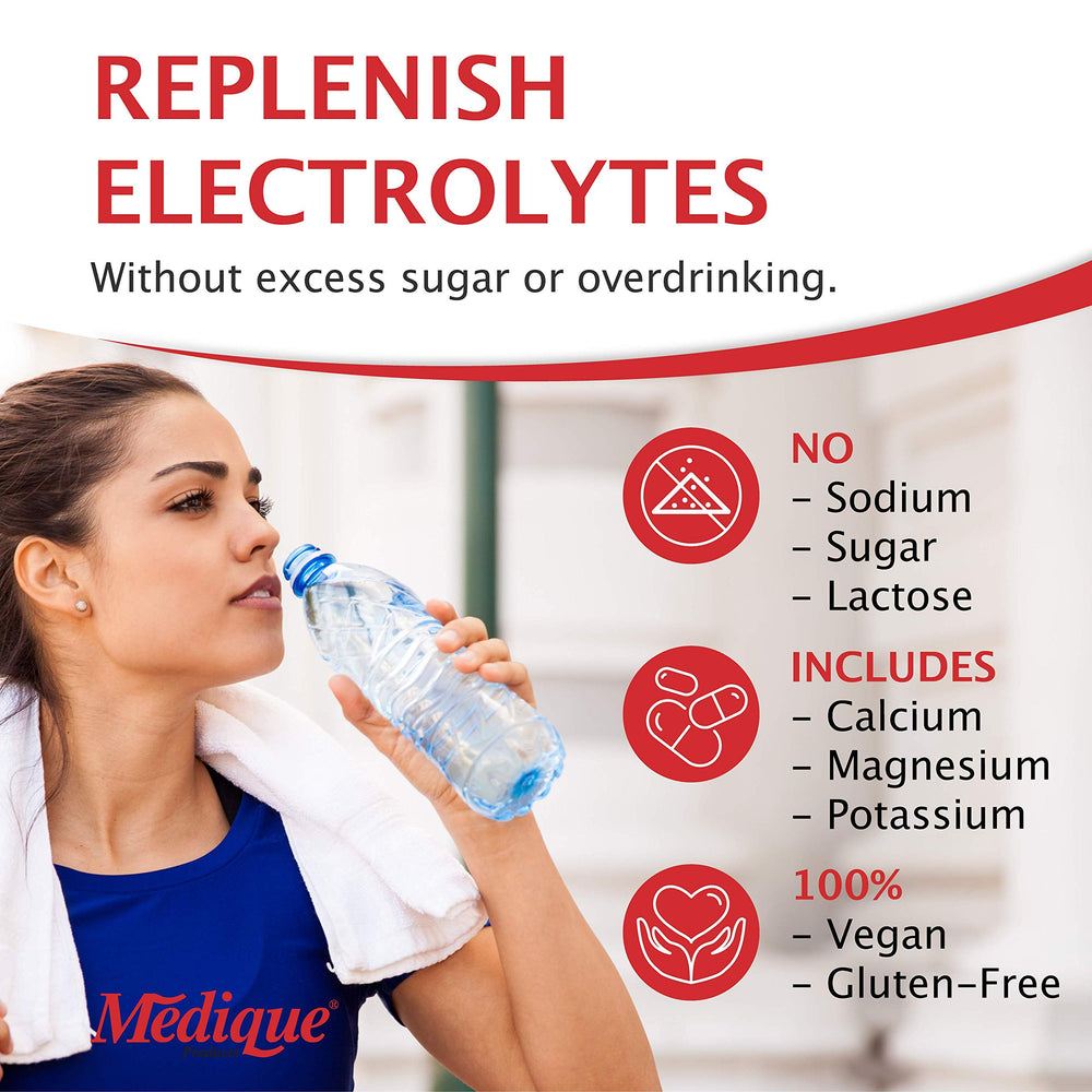 Visual concept of electrolyte replacement for heat stress relief