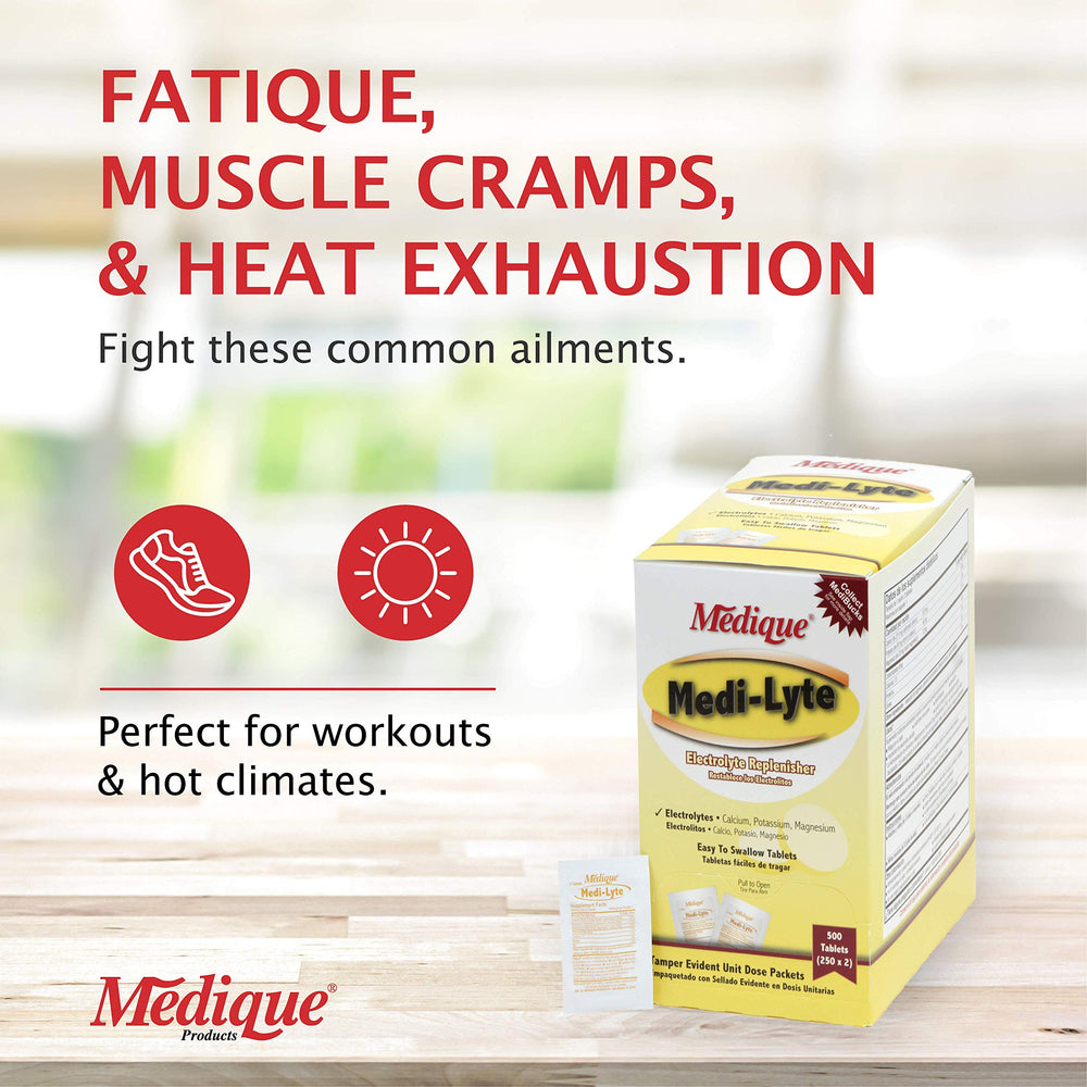 Medi-Lyte electrolyte tablets packets and packaging