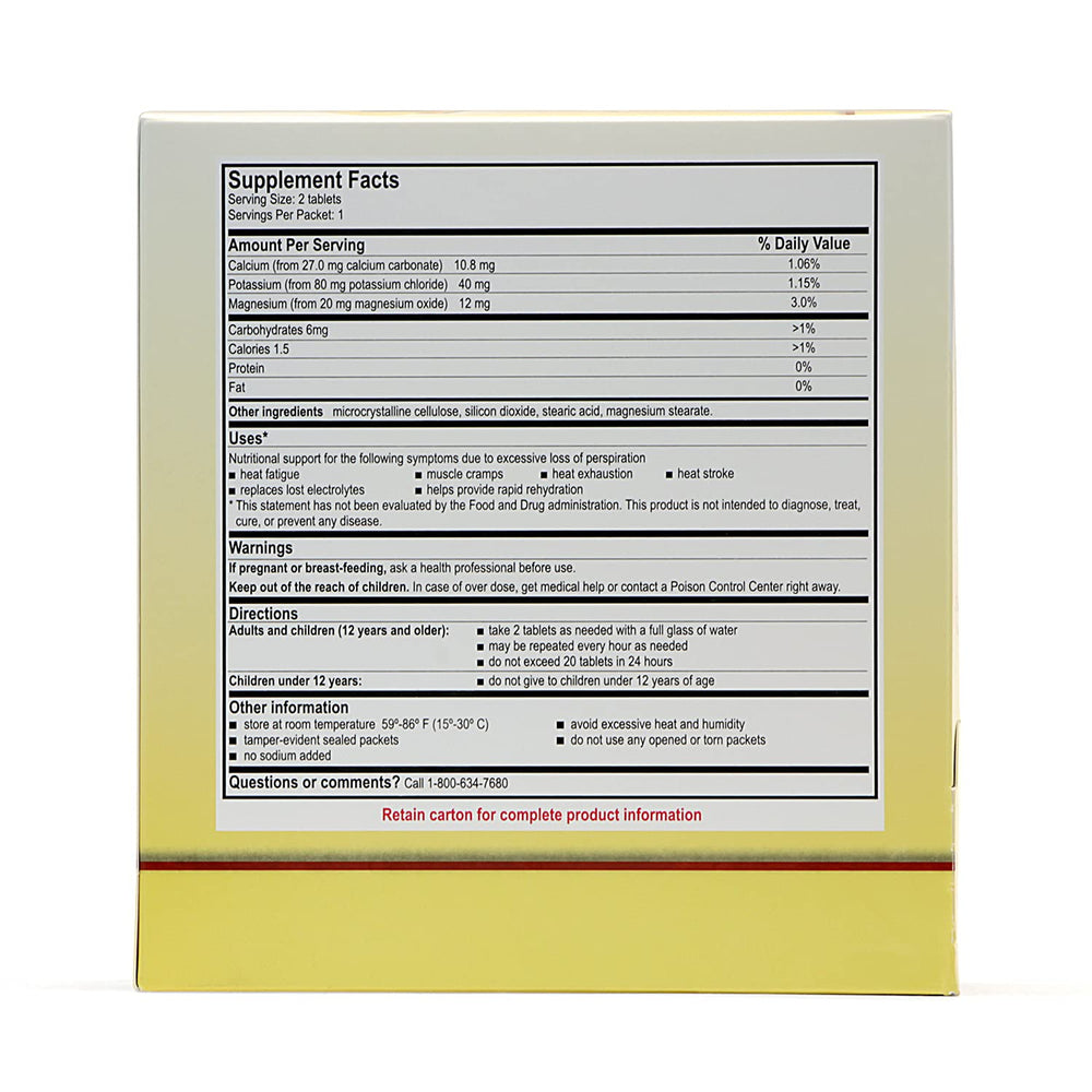Ingredients highlight: Calcium, Potassium, Magnesium