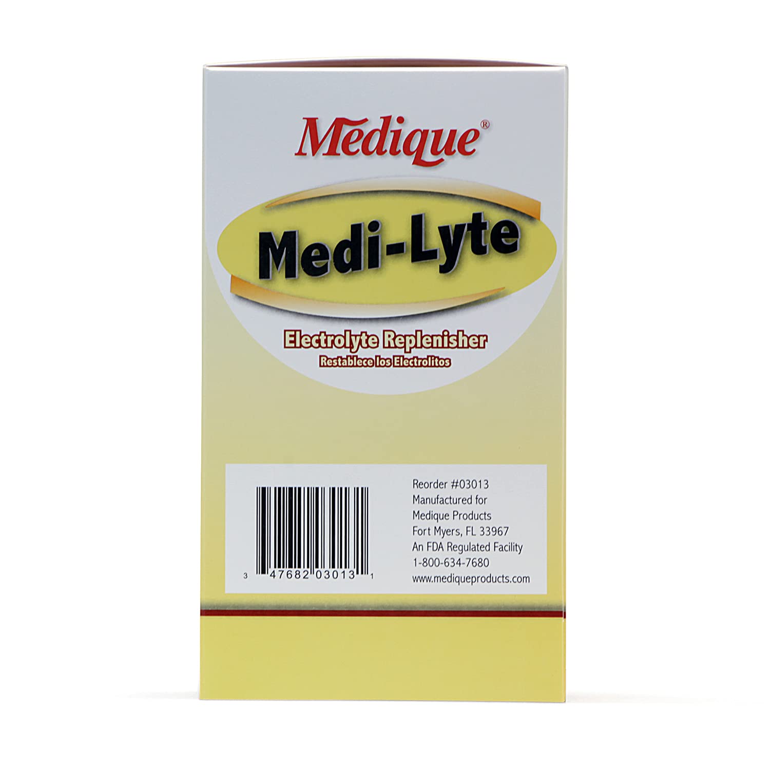 First aid kit dispenser box with Medi-Lyte tablets