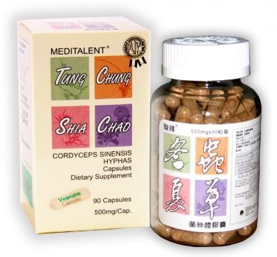 Meditalent Cordyceps Sinensis Hyphas Mycelium 500mg 90 Capsules