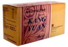 Meditalent Kang Yuan 350mg 50 Softgels bottle with label showing Cordyceps Sinensis and herbal extracts