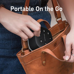 Meditation White Noise Machine portable travel-ready design fits bags and hotel rooms.