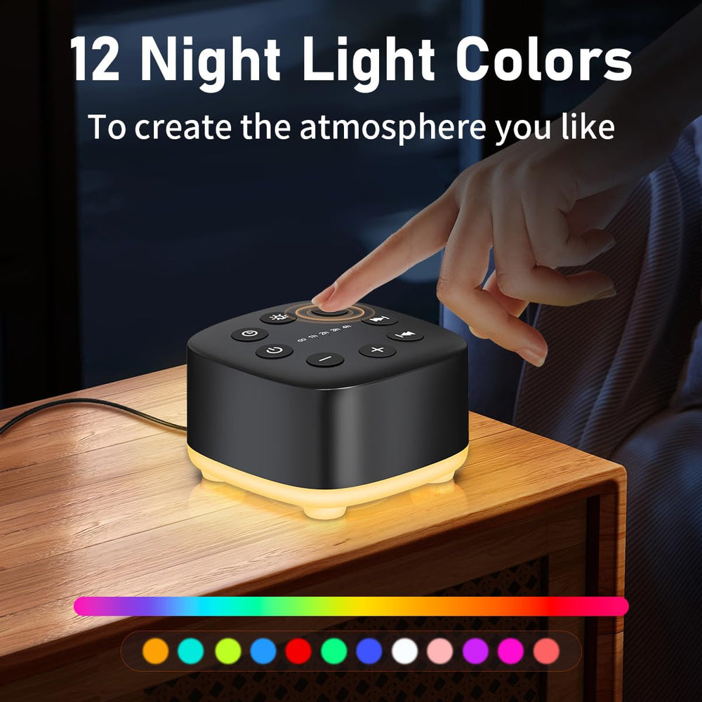 Meditation White Noise Machine sea waves view demonstrates relaxing white-noise option for relaxation.