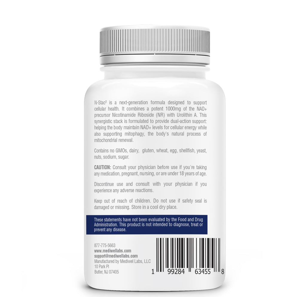 N-Stac2 bottle displayed on a clean surface
