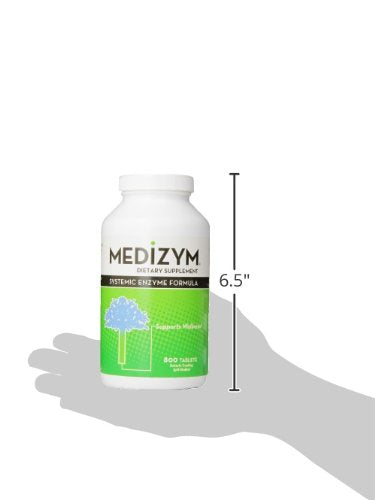 Close-up of Medizym 800 tablets