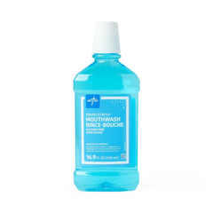 Medline CTR000410 Sparkle Fresh Alcohol-Free Mouthwash bottle - Mint flavor, 16.9 oz