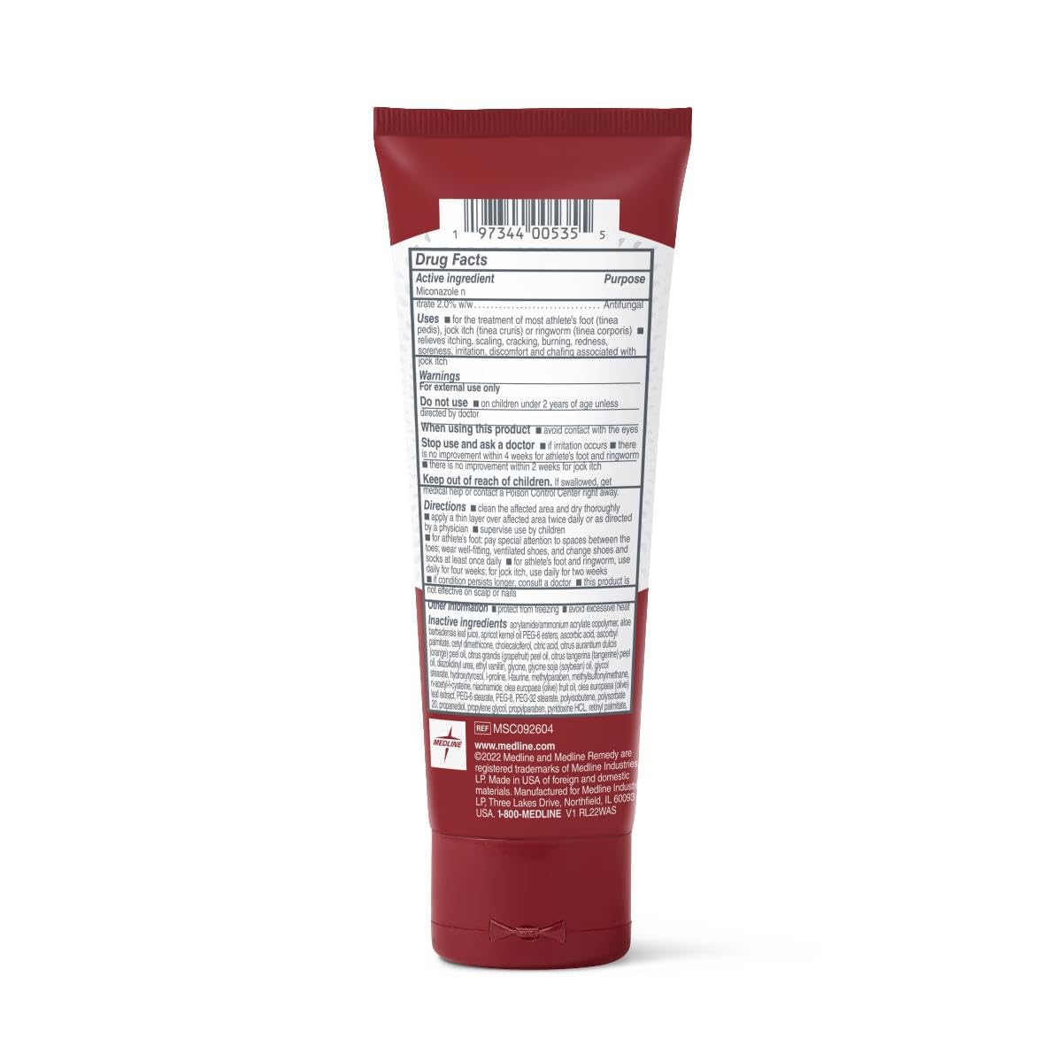 Medline Remedy Clinical Antifungal Cream packaging shown, highlighting skincare-supporting formula.