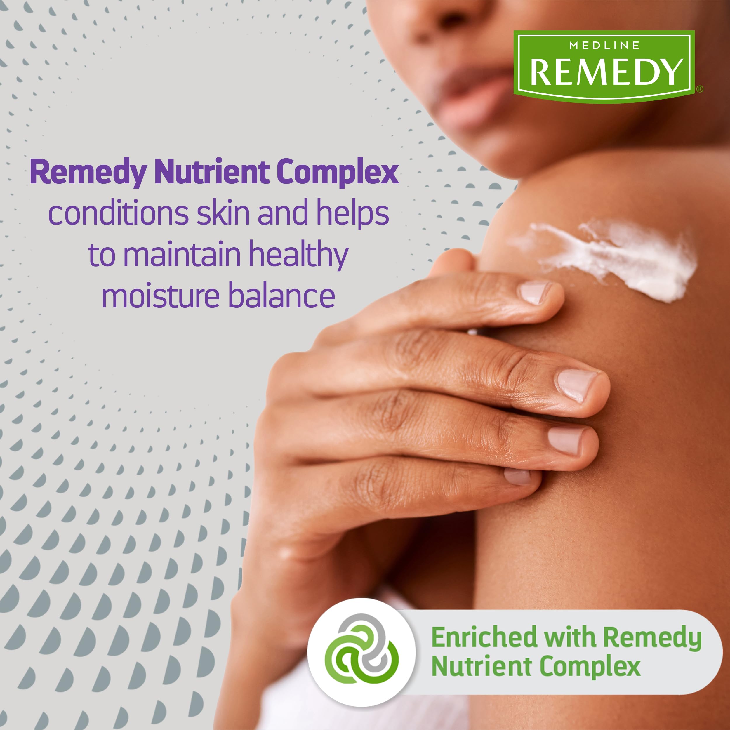 Medline Remedy label shows pediatrician-tested and CHG-friendly features