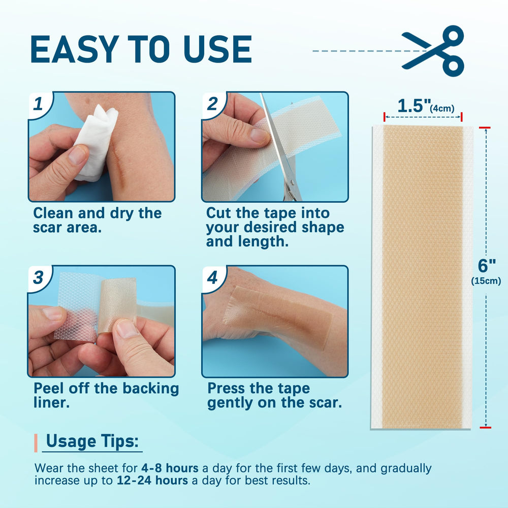 MEDLOT scar sheets worn discreetly under clothes for everyday use.