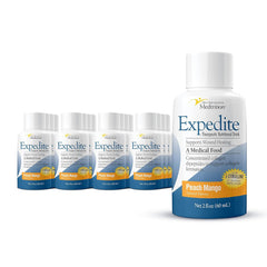 Medtrition Expedite peach mango bottle offers easy recovery nutrition after surgery