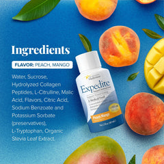 Medtrition Expedite liquid collagen bottle pour shows ready-to-drink format