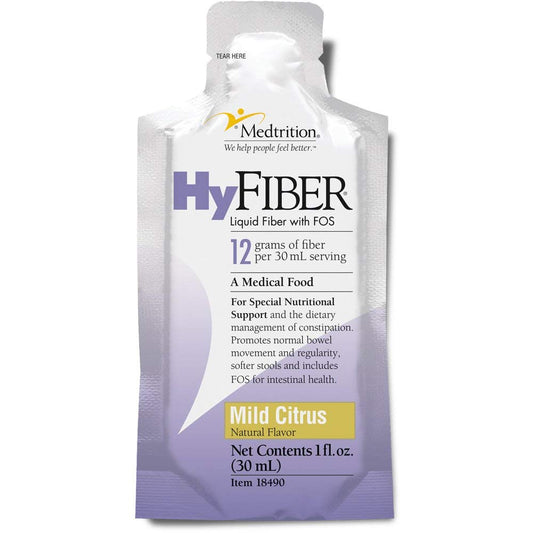Medtrition HyFiber Daily Liquid Fiber bottle and 25-pack box
