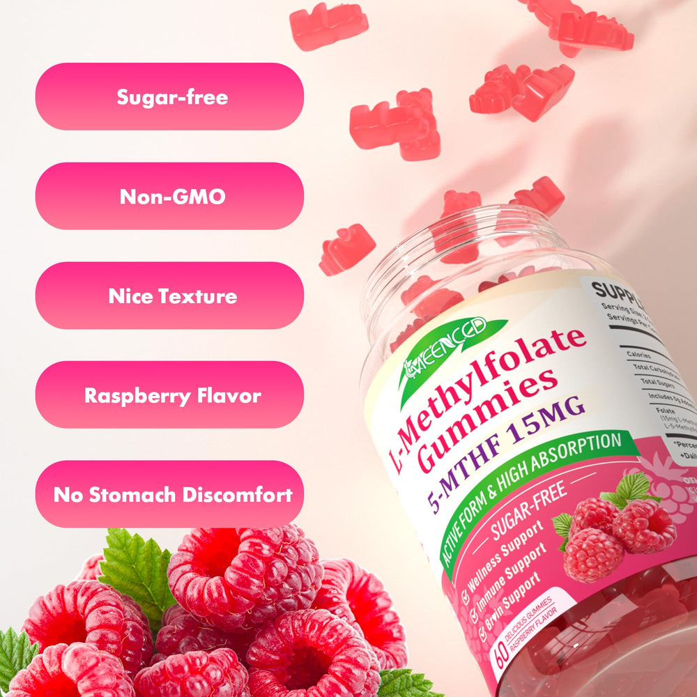 GMP-certified L-Methylfolate gummy supplement