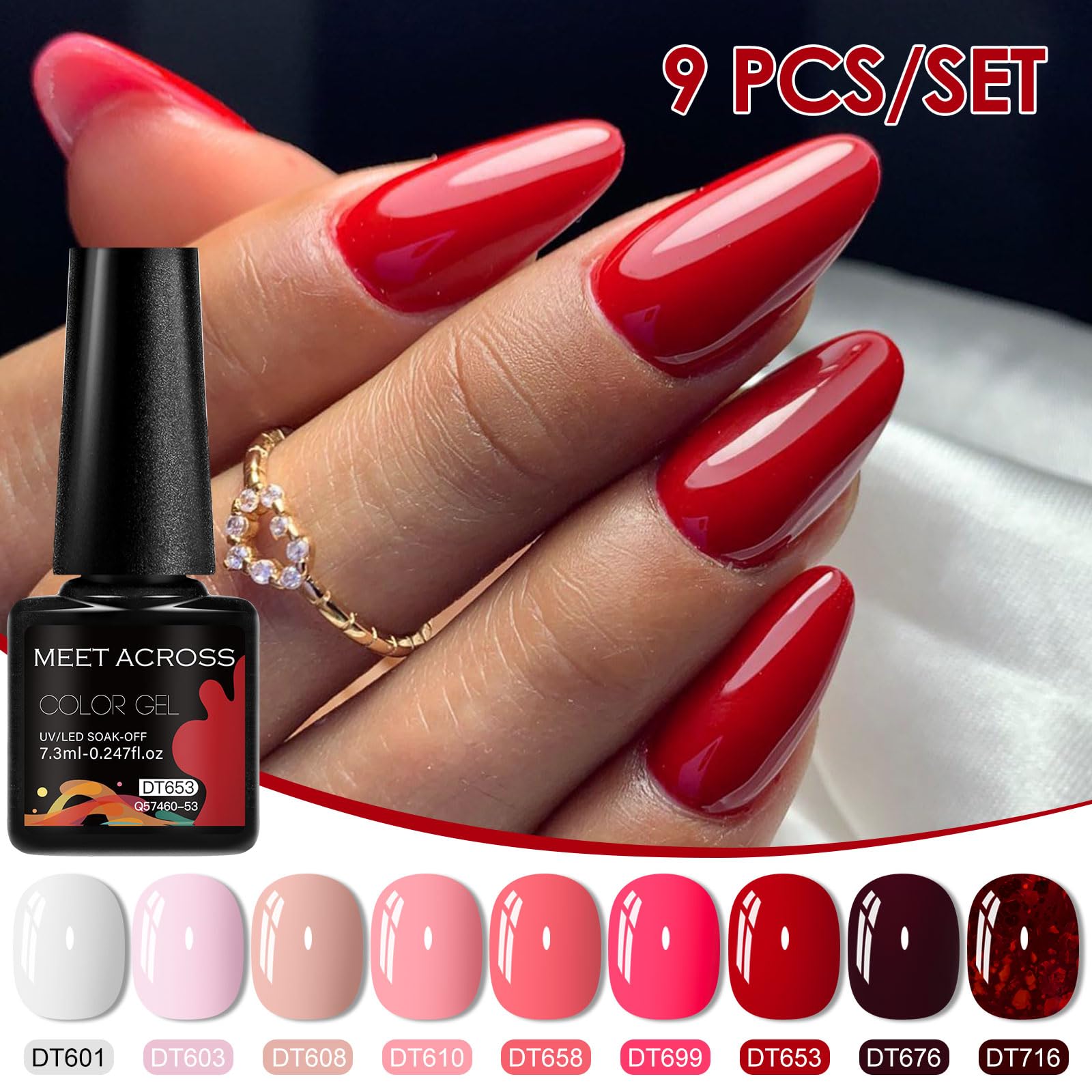MEET ACROSS 3-piece function gels for accents at home.