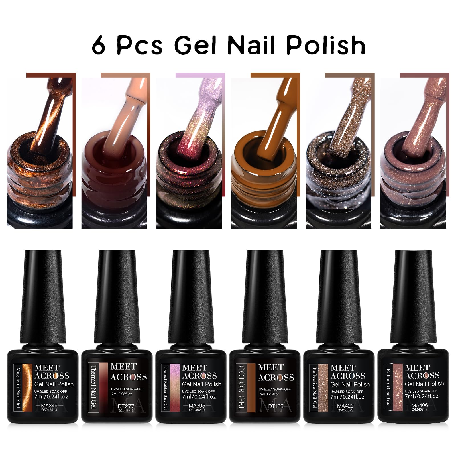 MEET ACROSS glitter close-up highlights sparkling texture for festive nails