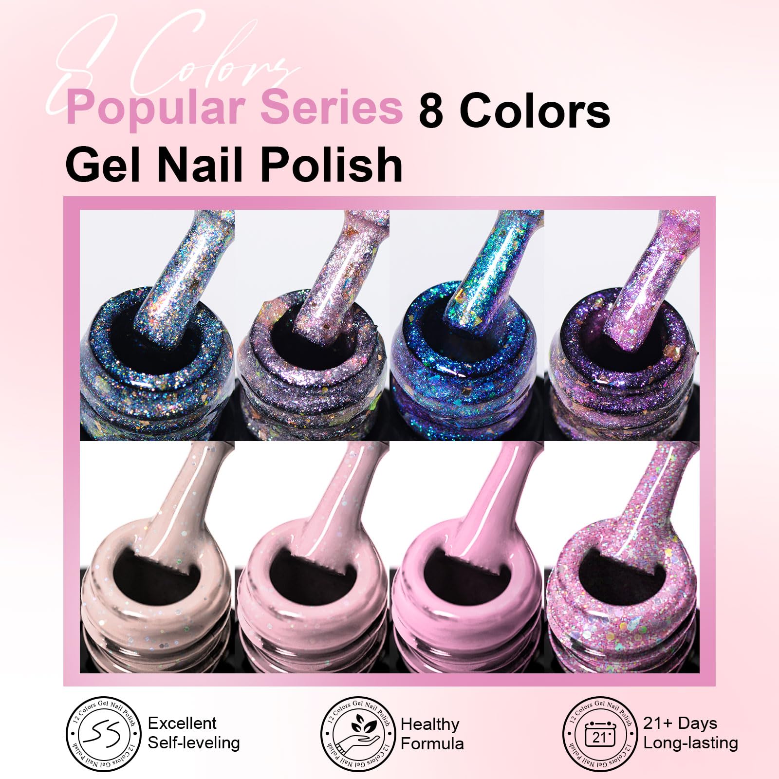 Meet Across gold foil gel polish for luxe shine finish