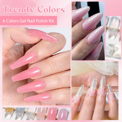 MEET ACROSS Poly Gel Set step-by-step instructions sheet included.