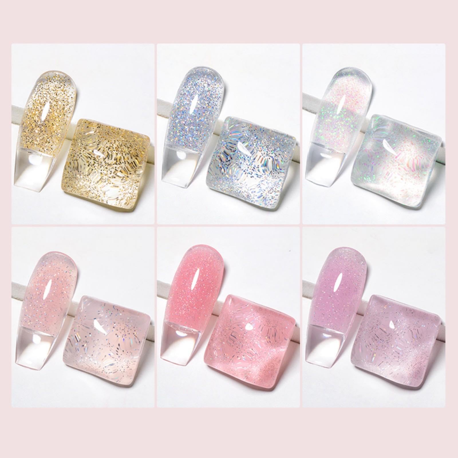 MEET ACROSS Poly Gel Set skin-test instruction card included.