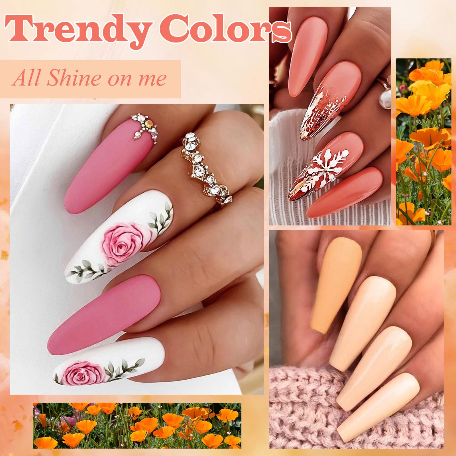 Close-up of MEET ACROSS gel nail polish bottles highlighting rich color payoff
