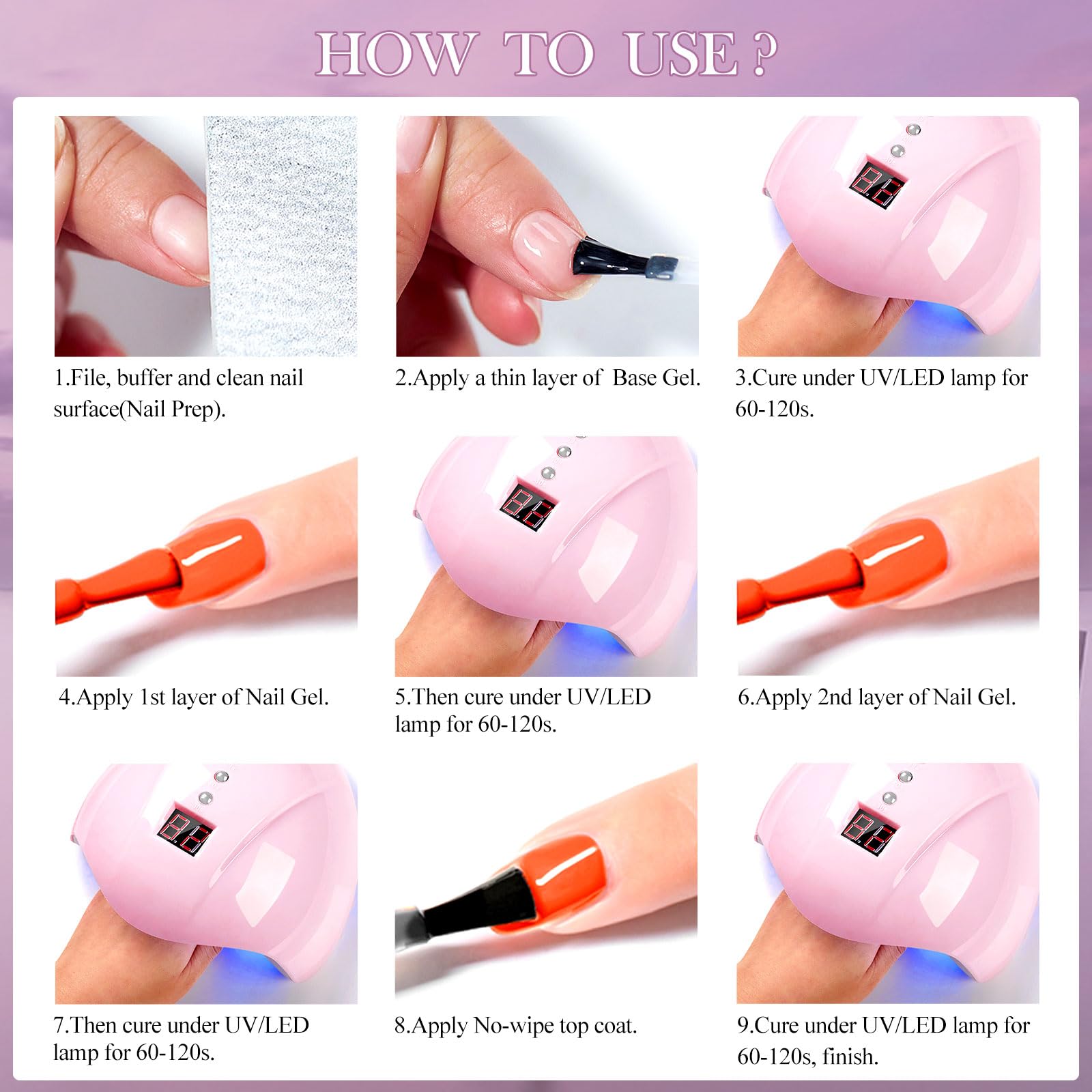 MEET ACROSS UV LED lamp cure speeds up at‑home manicures