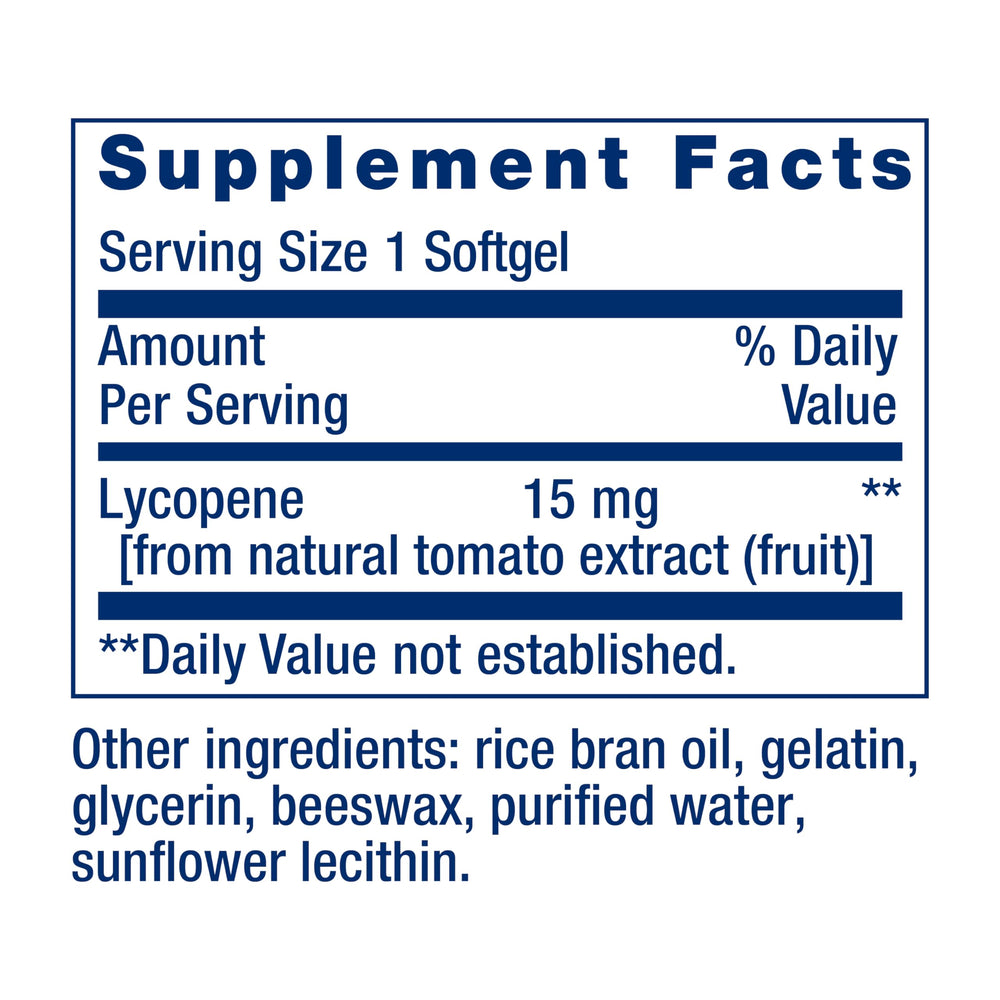 Mega Lycopene packaging box with bottle