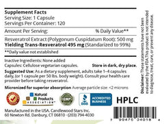 Illustration of micronized trans-resveratrol for absorption