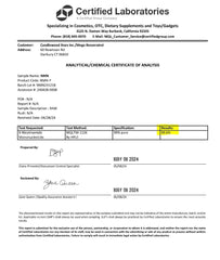 Micronized trans-resveratrol powder illustration