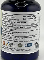 Images referencing research studies on Mega Resveratrol