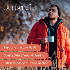 Zinc supplement aiding skin health and UV protection