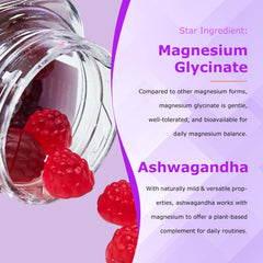 Gummies showing magnesium glycinate, citrate, and other magnesium forms