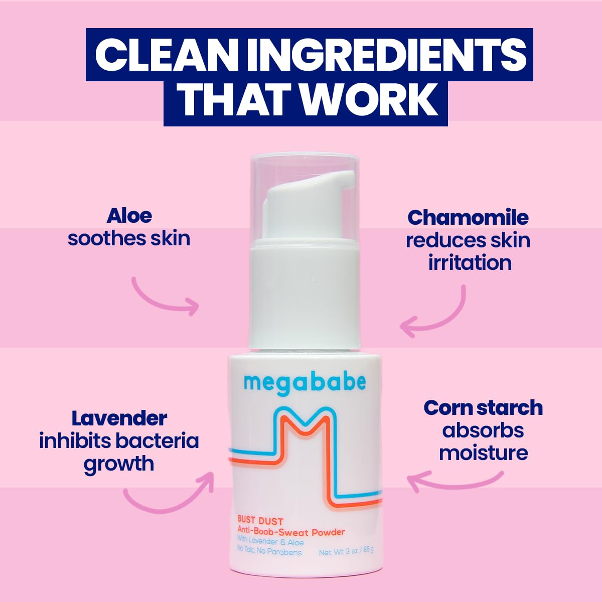 Megababe Bust Dust on feet and shoes to reduce moisture.