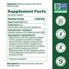 MegaFood MegaFlora 50B CFU bottle showcasing gut-supporting bacteria for daily balance