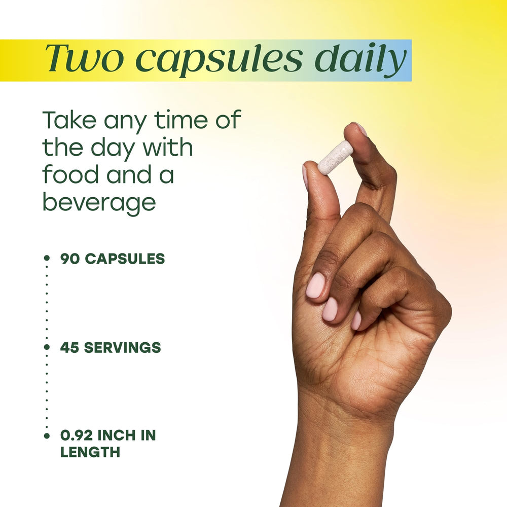 MegaFood MegaFlora Probiotics for Women packaging displaying 90 capsules and serving guidance.