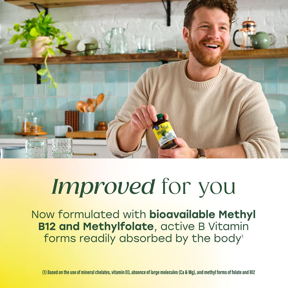 Absorption-forward formulation from MegaFood multivitamin for better bioavailability.