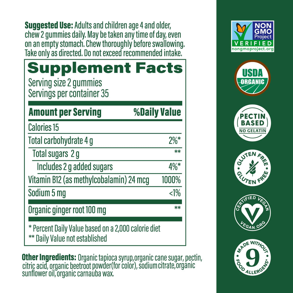Methyl B12 supports cellular energy production in MegaFood gummies