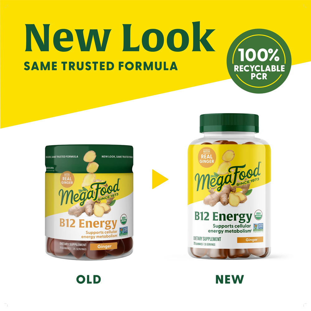 Vegan and gluten-free MegaFood B12 energy gummies