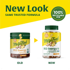 Vegan and gluten-free MegaFood B12 energy gummies