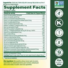 MegaFood Baby & Me 2 packaging highlights real-food ingredients and key prenatal nutrients.