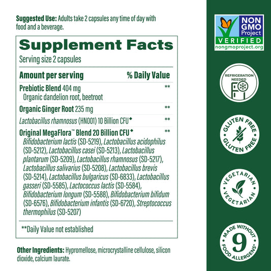 Product label highlighting 30 billion CFU per serving