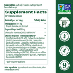 Product label highlighting 30 billion CFU per serving