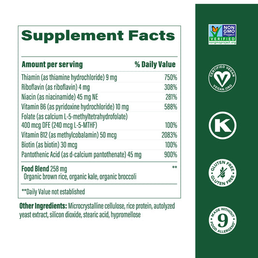 B vitamins eight types including B6 and B12
