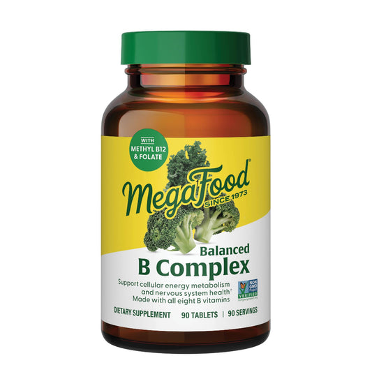 MegaFood Balanced B Complex 90 tablets package