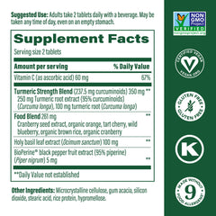 Bioperine and Vitamin C support absorption of curcuminoids